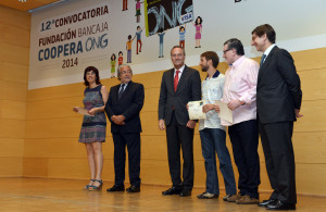 Un moment de l’acte celebrat a la seu de la Fundació Bancaja de València