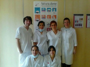 Parte del equipo de Odontología Solidaria en Zaragoza